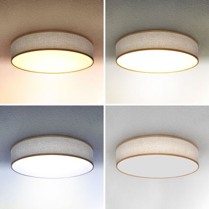 Brilagi - LED dimbare plafondlamp CARMEN LED/48W/230V 3000-6500K Ø 40 cm + afstandsbediening