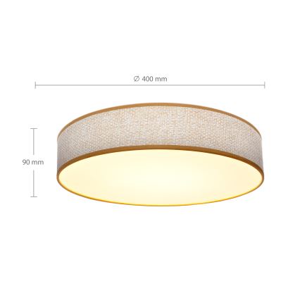 Brilagi - LED dimbare plafondlamp CARMEN LED/48W/230V 3000-6500K Ø 40 cm + afstandsbediening