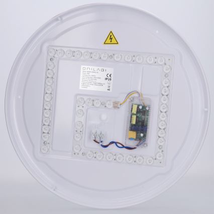 Brilagi - Dimbare LED-plafondlamp COCI LED/48W/230V 3000-6500K Ø 39 cm houtdecor/zwart + afstandsbediening