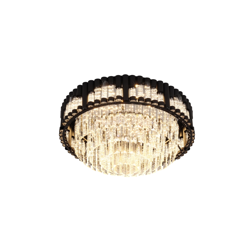 Brilagi - Dimbare LED-plafondlamp CROWN LED/41W/230V 3000-6000K Ø 48 cm zwart + afstandsbediening