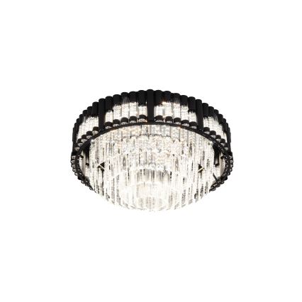 Brilagi - Dimbare LED-plafondlamp CROWN LED/41W/230V 3000-6000K Ø 48 cm zwart + afstandsbediening