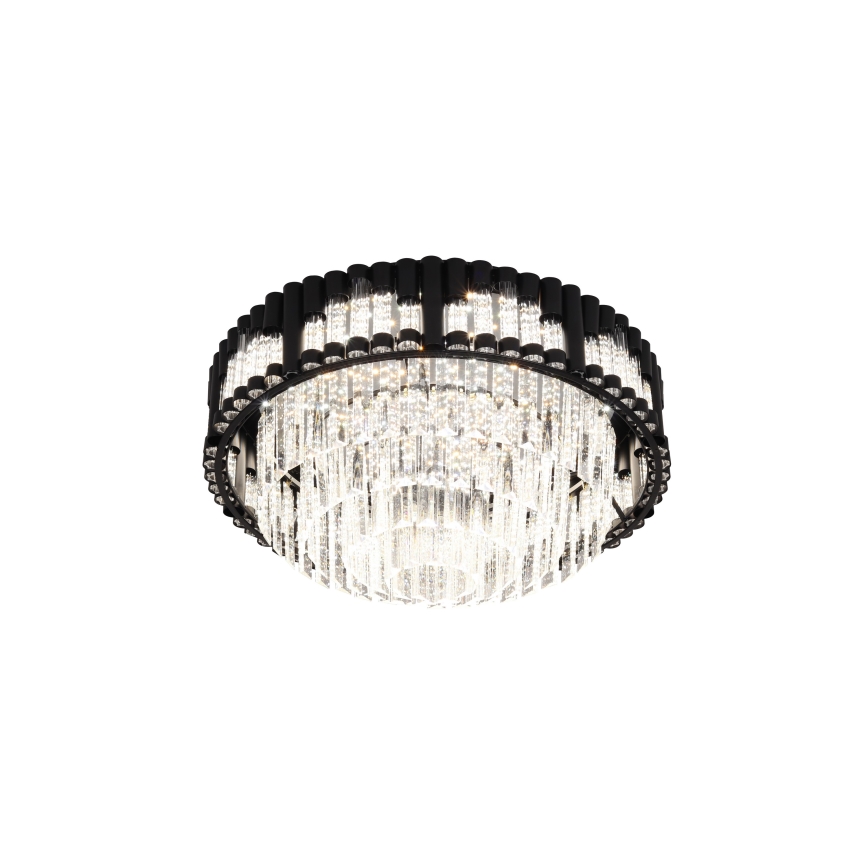 Brilagi - Dimbare LED-plafondlamp CROWN LED/41W/230V 3000-6000K Ø 48 cm zwart + afstandsbediening
