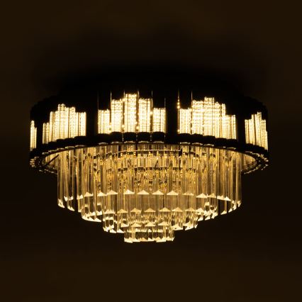 BRILAGI - Dimbare LED-plafondlamp CROWN LED/41W/230V 3000-6000K Ø 48 cm zwart + afstandsbediening