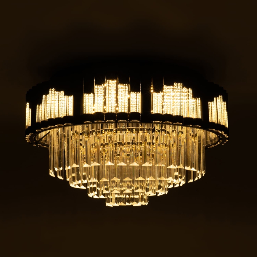 BRILAGI - Dimbare LED-plafondlamp CROWN LED/41W/230V 3000-6000K Ø 48 cm zwart + afstandsbediening