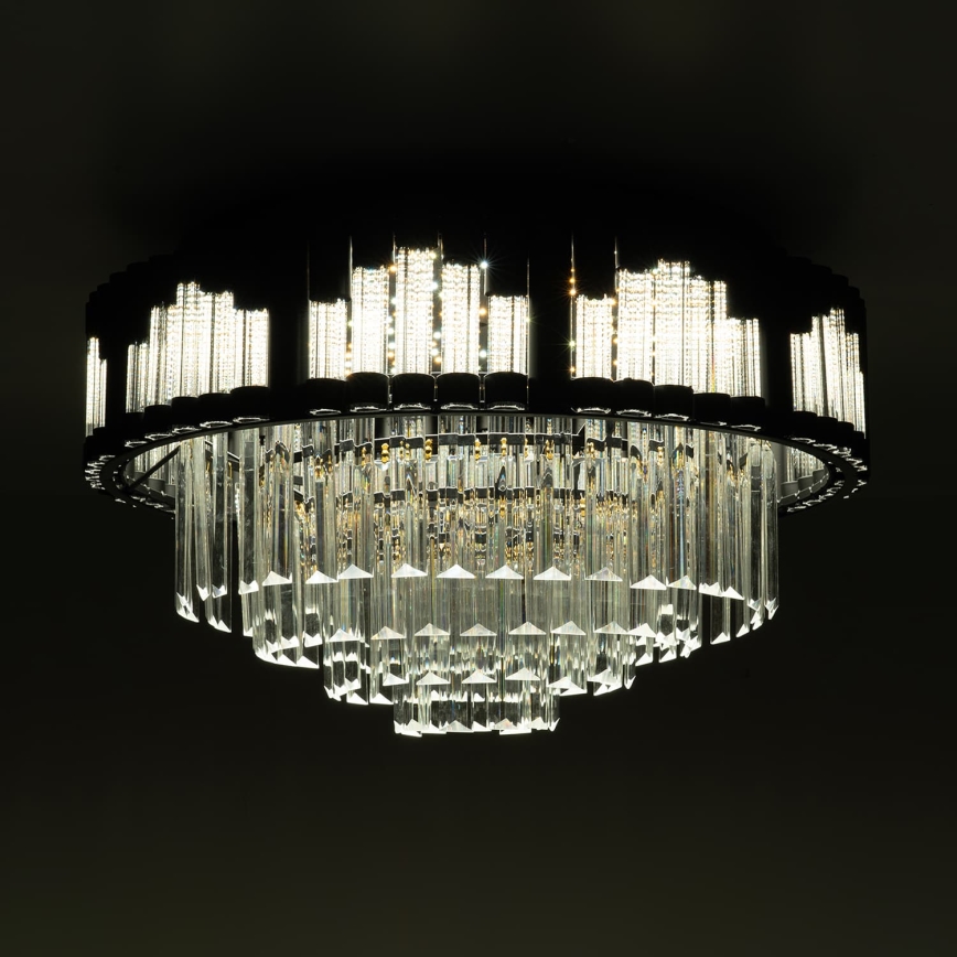 BRILAGI - Dimbare LED-plafondlamp CROWN LED/41W/230V 3000-6000K Ø 48 cm zwart + afstandsbediening