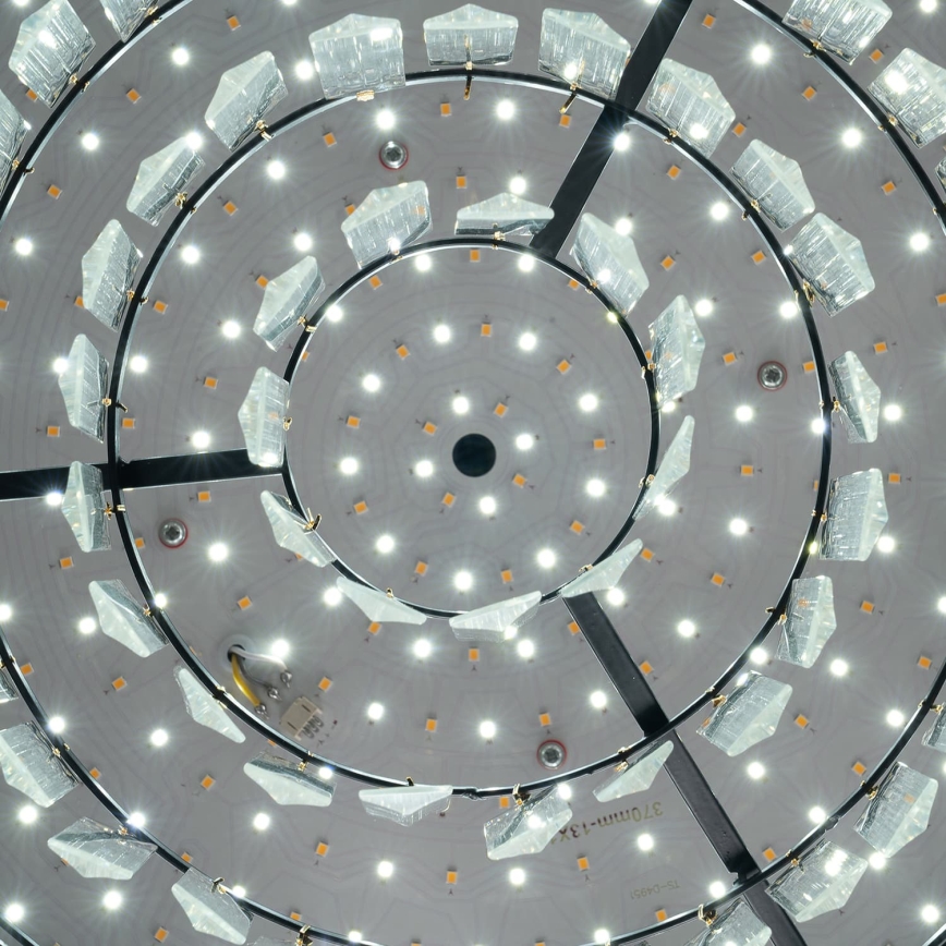 BRILAGI - Dimbare LED-plafondlamp CROWN LED/41W/230V 3000-6000K Ø 48 cm zwart + afstandsbediening