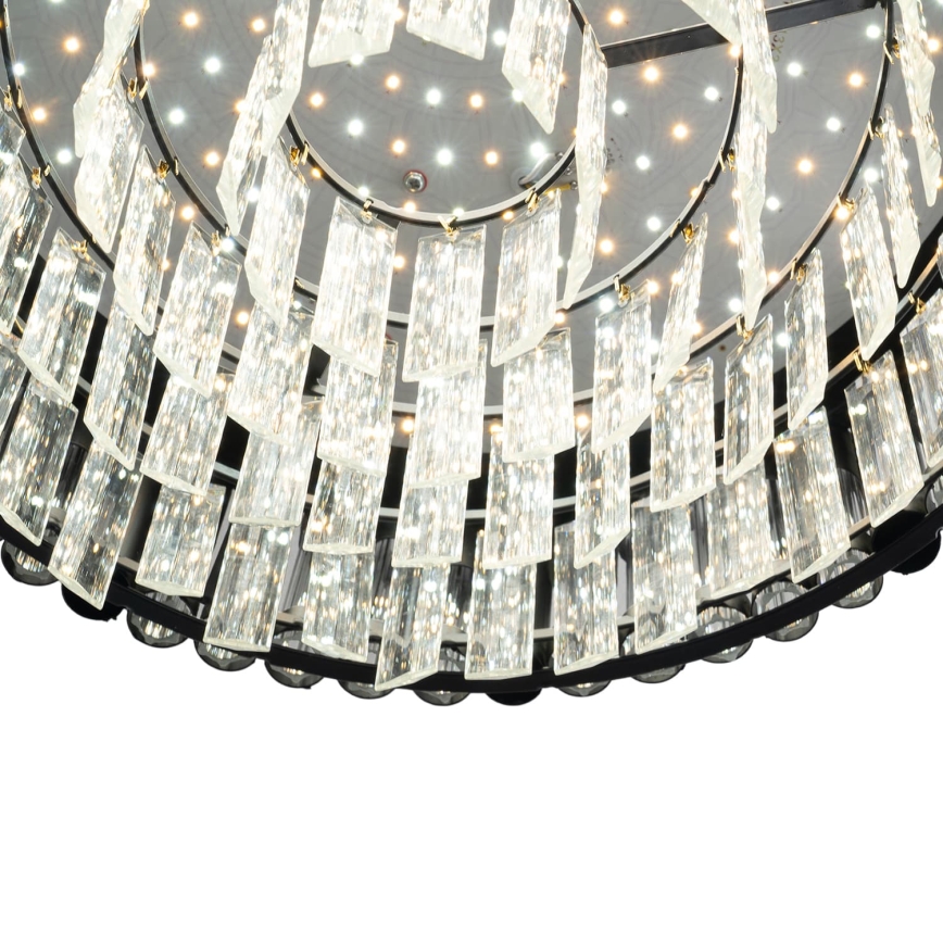 BRILAGI - Dimbare LED-plafondlamp CROWN LED/41W/230V 3000-6000K Ø 48 cm zwart + afstandsbediening