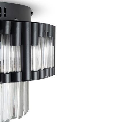 BRILAGI - Dimbare LED-plafondlamp CROWN LED/41W/230V 3000-6000K Ø 48 cm zwart + afstandsbediening
