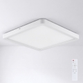 Brilagi - LED-dimbare plafondlamp ESTELA SQUARE LED/36W/230V 3000-6500K 31x31 cm wit + afstandsbediening