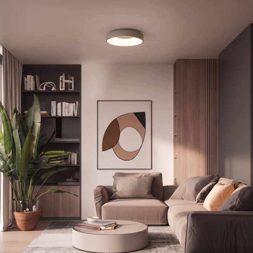 BRILAGI - LED Dimbare plafondlamp FALCON II LED/67W/230V 3000-6500K Ø 40 cm beige + afstandsbediening