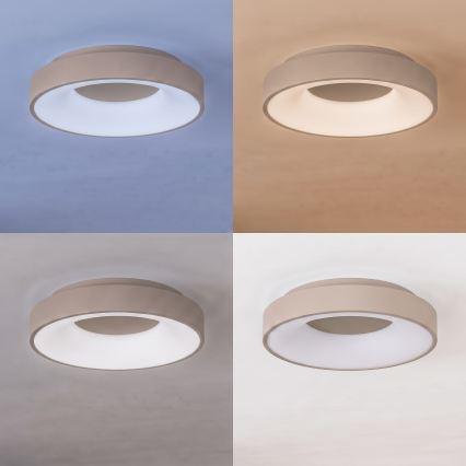 BRILAGI - LED Dimbare plafondlamp FALCON II LED/67W/230V 3000-6500K Ø 40 cm beige + afstandsbediening