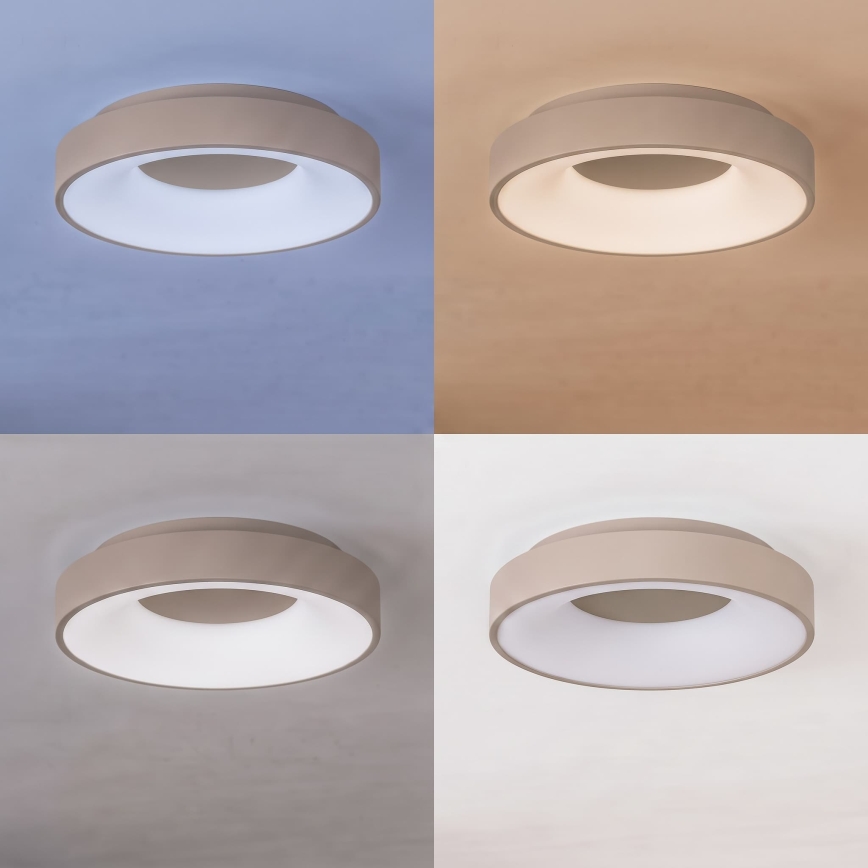 BRILAGI - LED Dimbare plafondlamp FALCON II LED/67W/230V 3000-6500K Ø 40 cm beige + afstandsbediening
