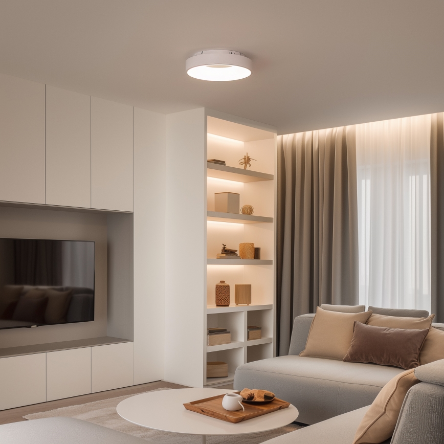 Brilagi - Dimbare LED-plafondlamp FALCON II LED/67W/230V 3000-6500K Ø 40 cm wit + afstandsbediening