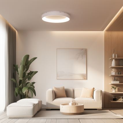 Brilagi - LED dimbare plafondlamp FALCON II LED/99W/230V 3000–6500K Ø 60 cm wit + afstandsbediening