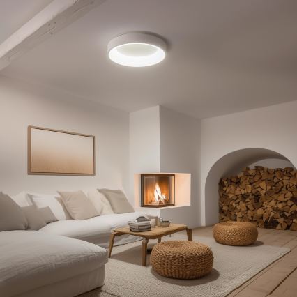 Brilagi - LED dimbare plafondlamp FALCON LED/80W/230V 3000-6500K Ø 60 cm wit + afstandsbediening