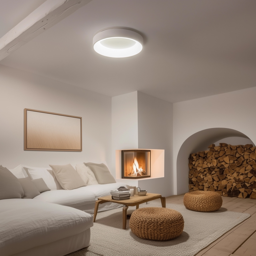 Brilagi - LED dimbare plafondlamp FALCON LED/80W/230V 3000-6500K Ø 60 cm wit + afstandsbediening