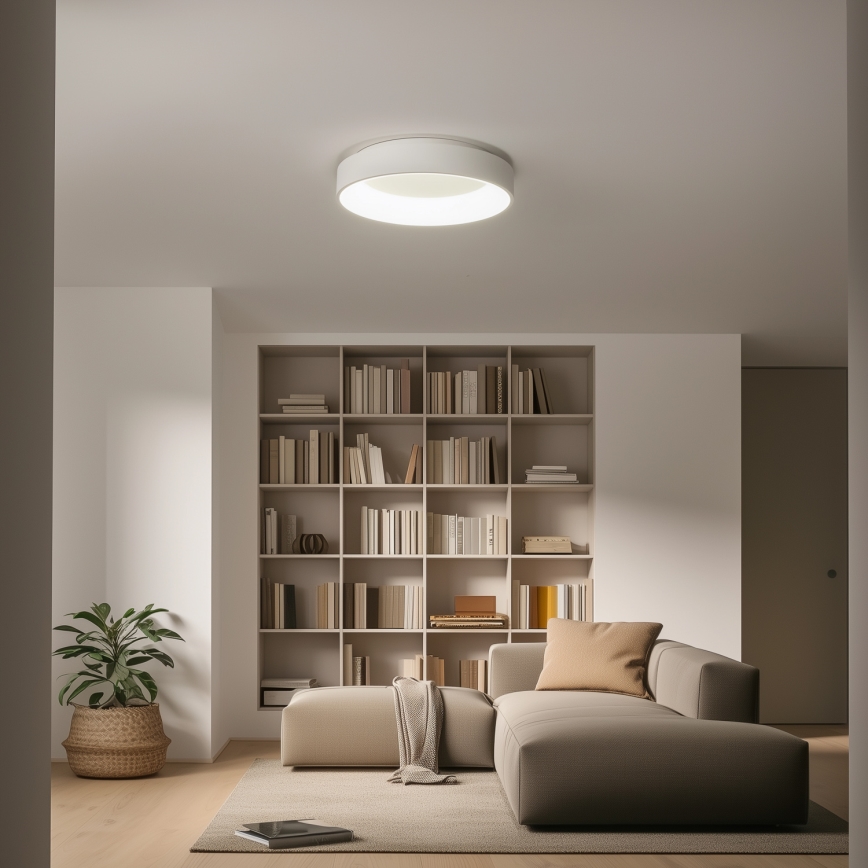 Brilagi - LED dimbare plafondlamp FALCON LED/80W/230V 3000-6500K Ø 60 cm wit + afstandsbediening