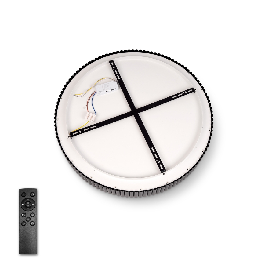 Brilagi - LED dimbare plafondlamp FALCON MODERN LED/30W/230V 3000-6500K Ø 40 cm zwart + afstandsbediening