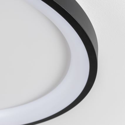 Brilagi - LED-dimbare plafondlamp FALCON SLIM LED/42W/230V 3000-6500K Ø 50 cm zwart + afstandsbediening