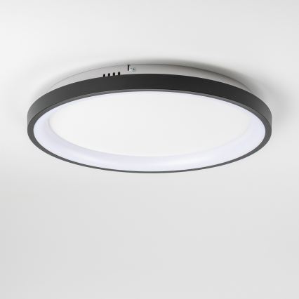 Brilagi - LED-dimbare plafondlamp FALCON SLIM LED/42W/230V 3000-6500K Ø 50 cm zwart + afstandsbediening