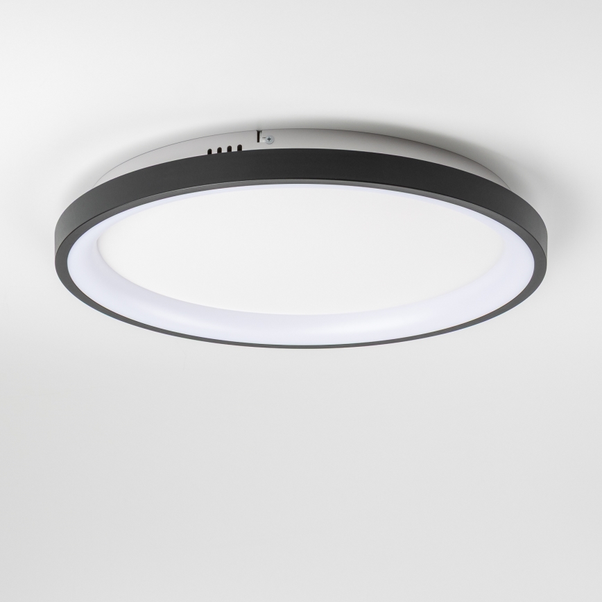 Brilagi - LED-dimbare plafondlamp FALCON SLIM LED/42W/230V 3000-6500K Ø 50 cm zwart + afstandsbediening