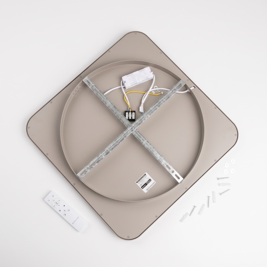 BRILAGI - LED Dimbare plafondlamp FALCON SLIM LED/50W/230V 3000-6500K 50x50 cm beige + afstandsbediening