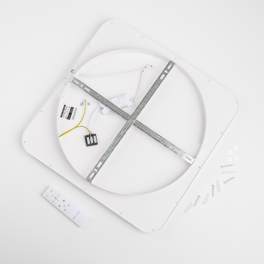 Brilagi - dimbare LED-plafondlamp FALCON SLIM LED/50W/230V 3000-6500K 50x50 cm wit + afstandsbediening