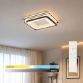BRILAGI - LED dimbare plafondlamp FLARE LED/102W/230V 3000-6000K 50x50 cm zwart + afstandsbediening