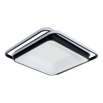 Brilagi - LED dimbare plafondlamp FLARE LED/102W/230V 3000-6000K 50x50 cm zwart + afstandsbediening