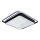 Brilagi - LED dimbare plafondlamp FLARE LED/102W/230V 3000-6000K 50x50 cm zwart + afstandsbediening
