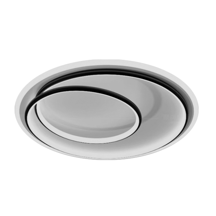BRILAGI - LED-dimbare plafondlamp FLARE LED/38W/230V 3000-6000K Ø 48 cm zwart/wit + afstandsbediening