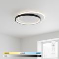 BRILAGI - LED dimbare plafondlamp FLARE LED/48W/230V 3000-6000K 39,5x45 cm wit/zwart + afstandsbediening