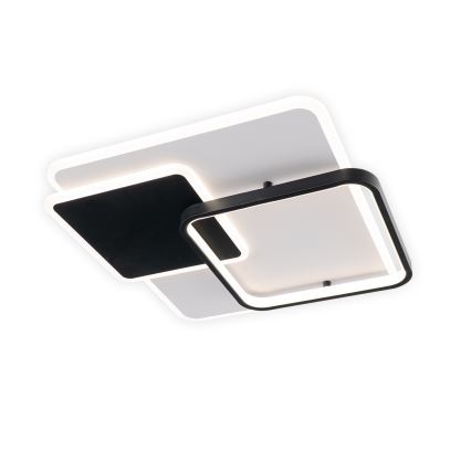 Brilagi - dimbare LED-plafondlamp FLARE LED/64W/230V 3000-6000K 45x45 cm wit/zwart + afstandsbediening