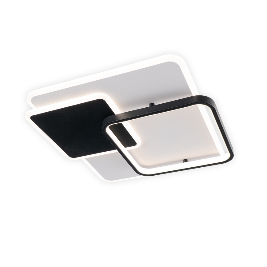 Brilagi - dimbare LED-plafondlamp FLARE LED/64W/230V 3000-6000K 45x45 cm wit/zwart + afstandsbediening
