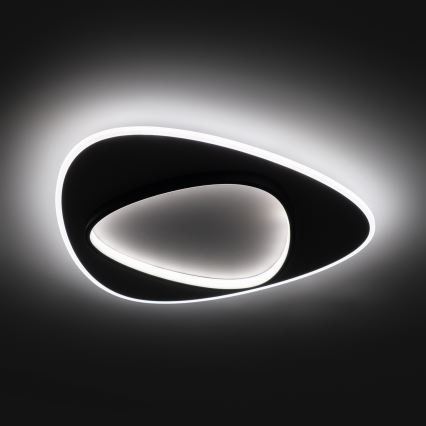 Brilagi - Dimbare LED-plafondlamp FLARE LED/70W/230V 3000-6000K 55x55 cm wit/zwart + afstandsbediening