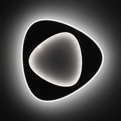 Brilagi - Dimbare LED-plafondlamp FLARE LED/70W/230V 3000-6000K 55x55 cm wit/zwart + afstandsbediening