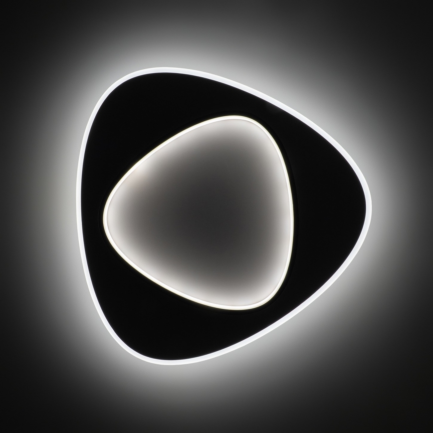 Brilagi - Dimbare LED-plafondlamp FLARE LED/70W/230V 3000-6000K 55x55 cm wit/zwart + afstandsbediening