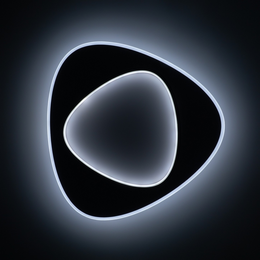 Brilagi - Dimbare LED-plafondlamp FLARE LED/70W/230V 3000-6000K 55x55 cm wit/zwart + afstandsbediening