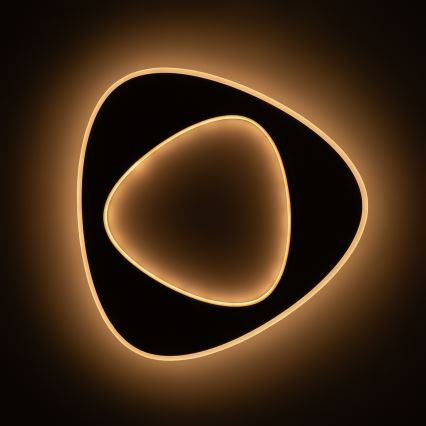 Brilagi - Dimbare LED-plafondlamp FLARE LED/70W/230V 3000-6000K 55x55 cm wit/zwart + afstandsbediening
