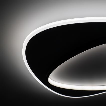 Brilagi - Dimbare LED-plafondlamp FLARE LED/70W/230V 3000-6000K 55x55 cm wit/zwart + afstandsbediening