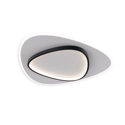 Brilagi - Dimbare LED-plafondlamp FLARE LED/70W/230V 3000-6000K 55x55 cm wit/zwart + afstandsbediening