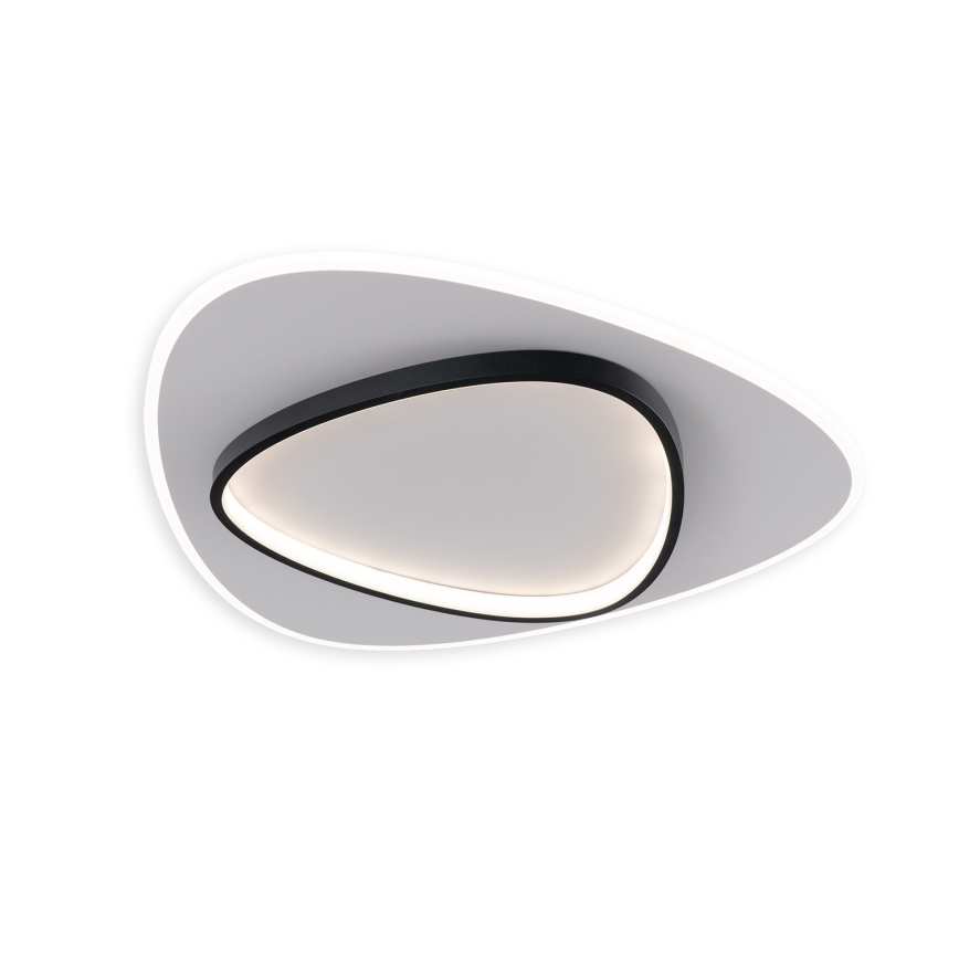 Brilagi - Dimbare LED-plafondlamp FLARE LED/70W/230V 3000-6000K 55x55 cm wit/zwart + afstandsbediening