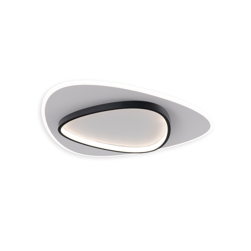 Brilagi - Dimbare LED-plafondlamp FLARE LED/70W/230V 3000-6000K 55x55 cm wit/zwart + afstandsbediening