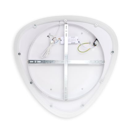 Brilagi - Dimbare LED-plafondlamp FLARE LED/70W/230V 3000-6000K 55x55 cm wit/zwart + afstandsbediening