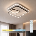 BRILAGI - LED dimbare plafondlamp FLARE LED/81W/230V 3000-6000K 50x50 cm wit/zwart + afstandsbediening