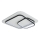 Brilagi - LED dimbare plafondlamp FLARE LED/81W/230V 3000-6000K 50x50 cm wit/zwart + afstandsbediening