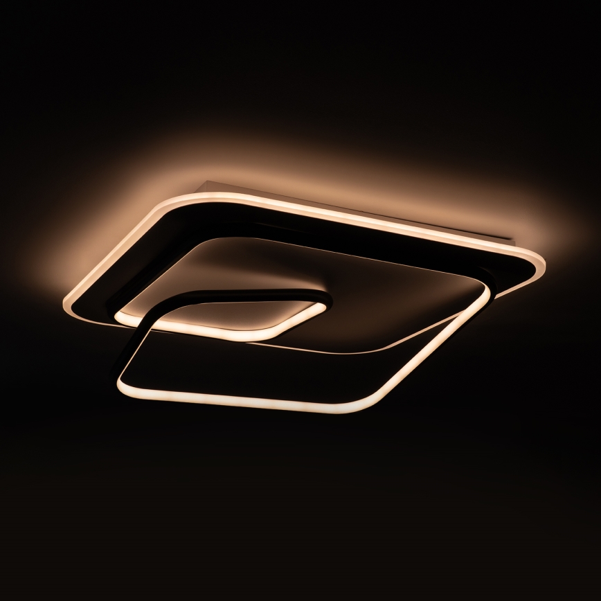 BRILAGI - LED dimbare plafondlamp FLARE LED/81W/230V 3000-6000K 50x50 cm wit/zwart + afstandsbediening