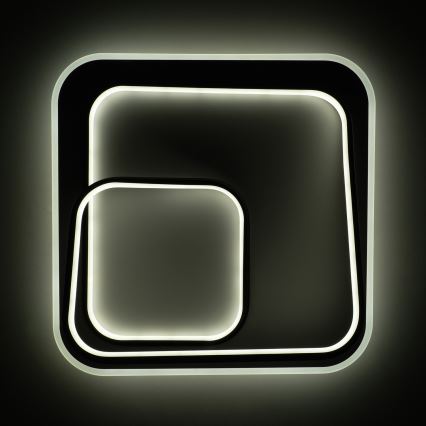 BRILAGI - LED dimbare plafondlamp FLARE LED/81W/230V 3000-6000K 50x50 cm wit/zwart + afstandsbediening