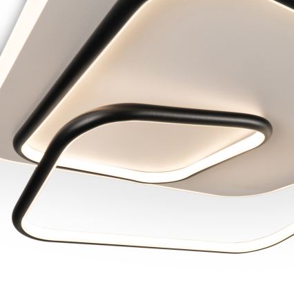 BRILAGI - LED dimbare plafondlamp FLARE LED/81W/230V 3000-6000K 50x50 cm wit/zwart + afstandsbediening