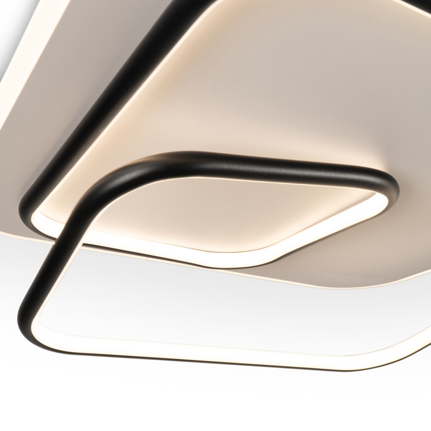 BRILAGI - LED dimbare plafondlamp FLARE LED/81W/230V 3000-6000K 50x50 cm wit/zwart + afstandsbediening